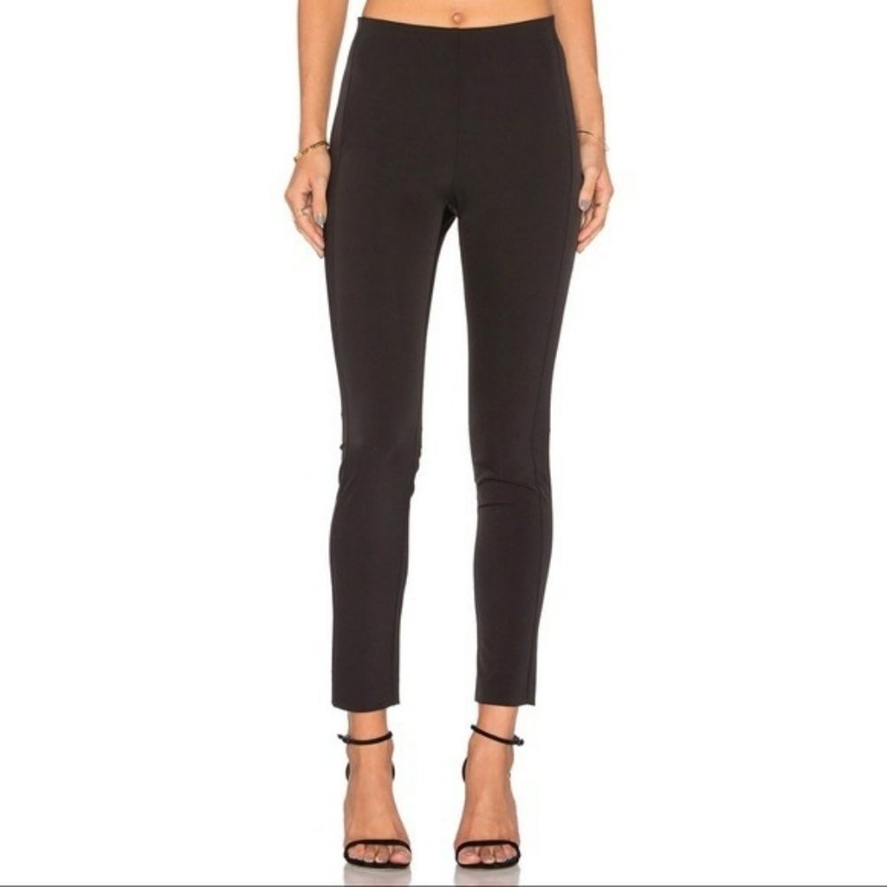 Theory Skinny Pants Trousers Black Sz 8 Navalene Becker